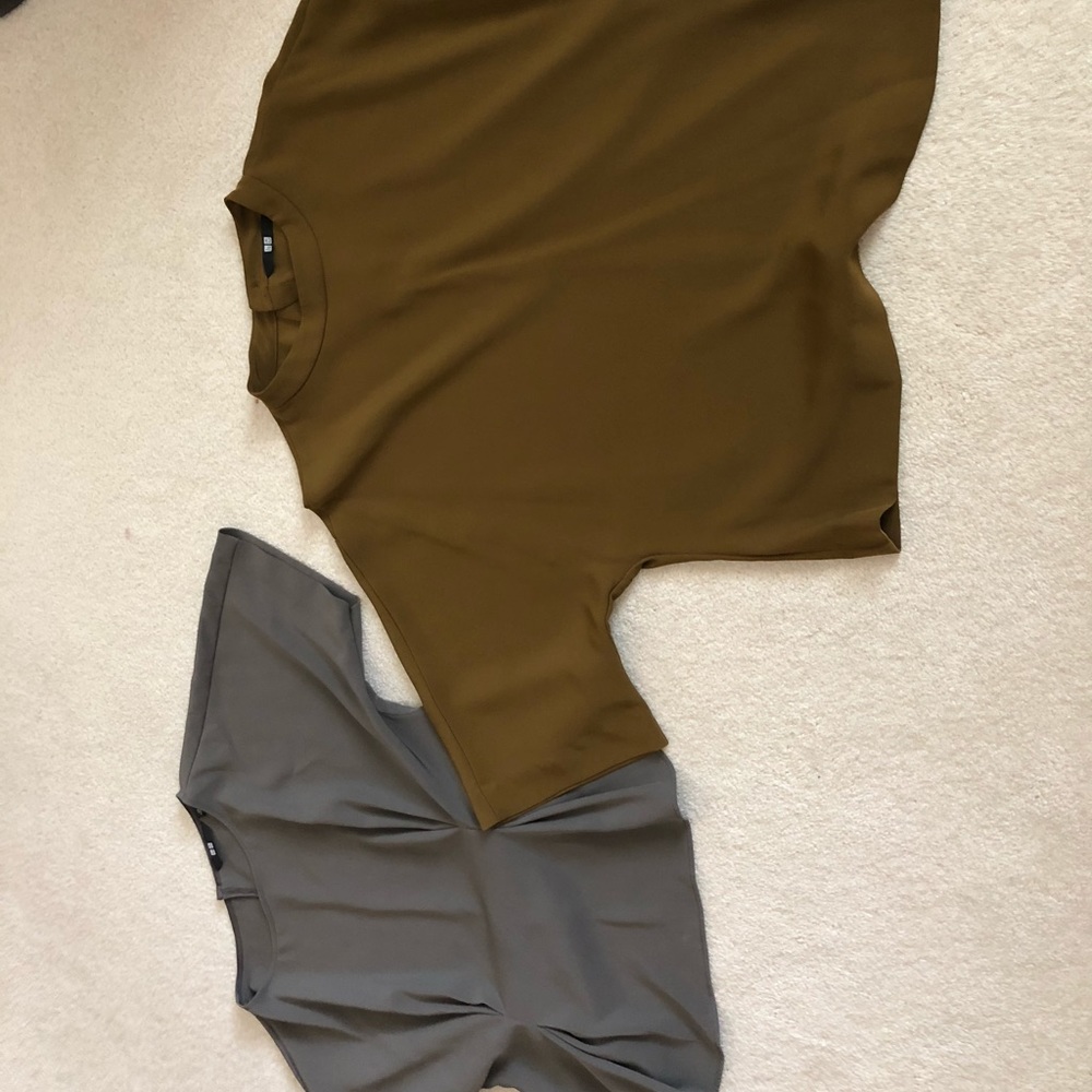2 gently used Uniqlo blouses